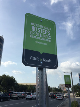 fitlife lunges street sign