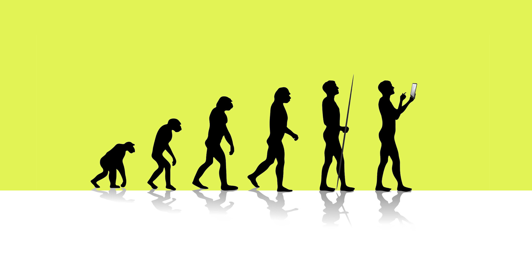 evolution of man to iPad