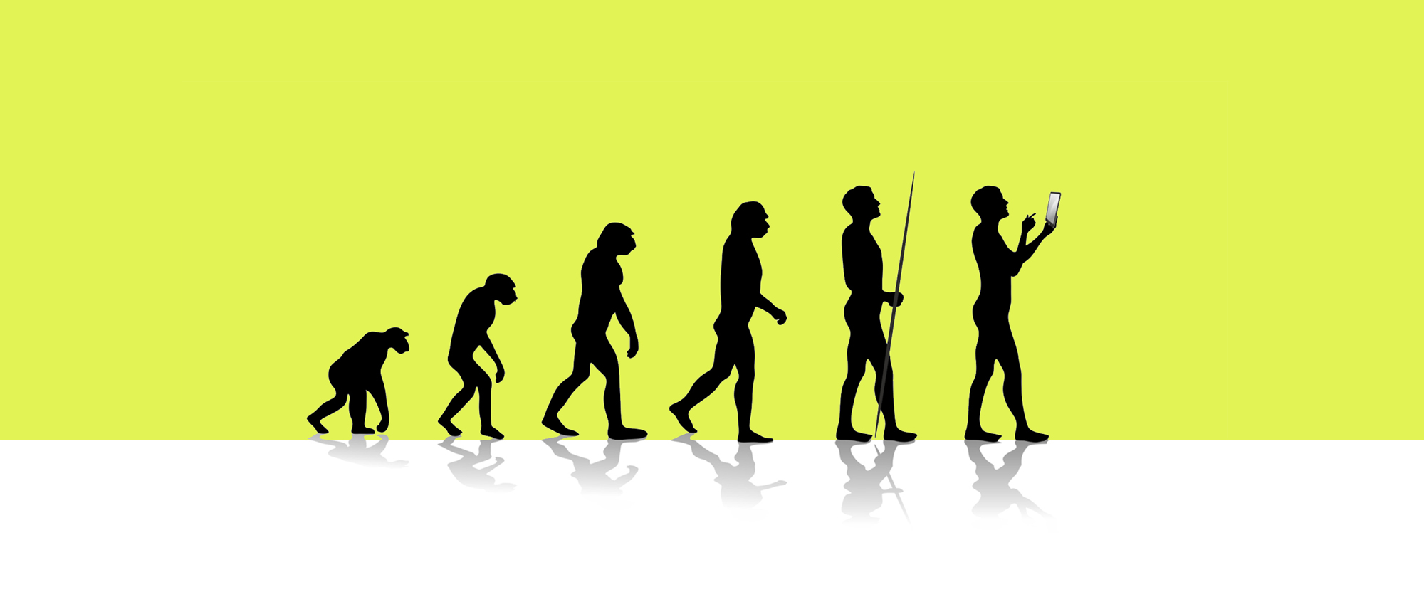 evolution of man to iPad