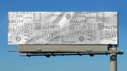 butcher's mark billboard mockup full butcher paper