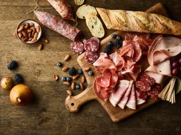 charcuterie layout for butcher's mark