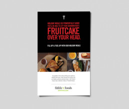 fit life fruitcake over your head holiday meals mockup