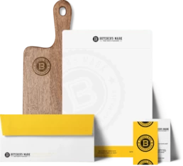 Butcher's Mark stationary mockup