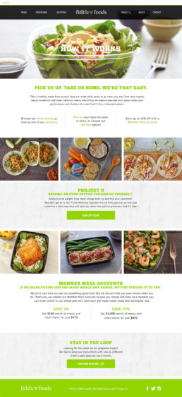 Fitlife website mockup how it works page