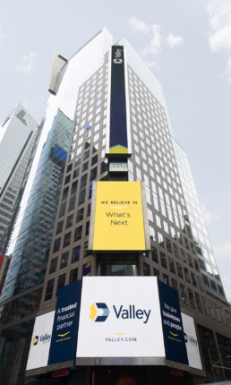 valley bank Times Square billboards