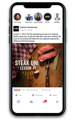 outback steak lesson Facebook mockup