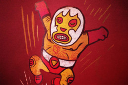 Nacho Marco wrestler cartoon
