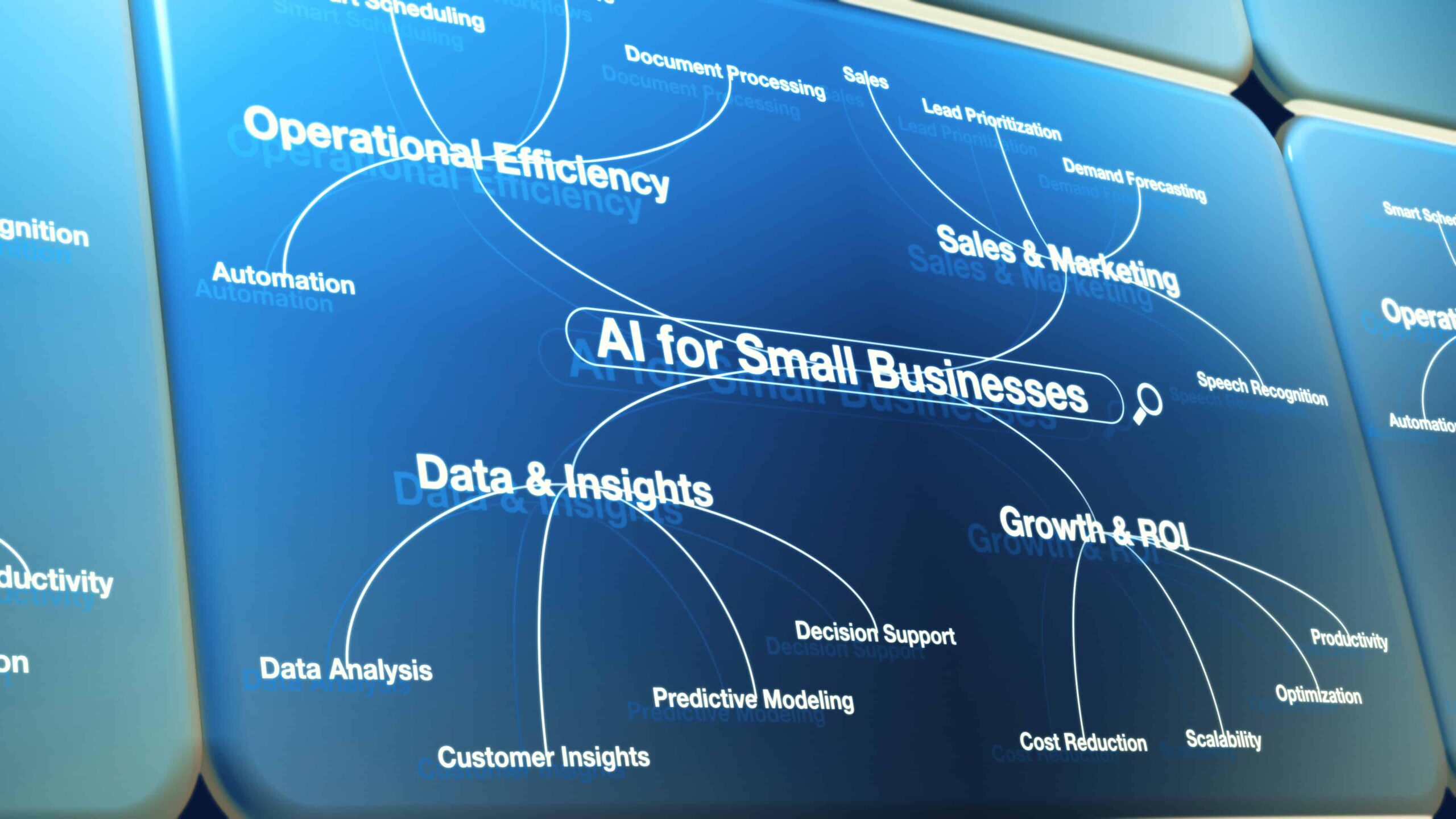 AI for small businesses search diagram